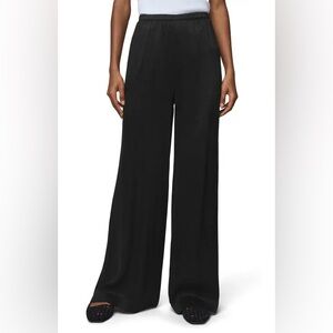 NWT Allison Morgan Elegant High Waist Black Wide-Leg Pants Flowy Feminine Office